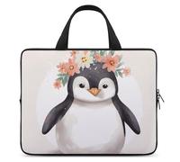 Porter des fleurs Housse pour ordinateur portable ultra fine, légère et imperméable 13 pouces, matériau néoprène durable, sac de protection portable avec dragonne