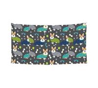 Porter des vêtements Corgi - Bannière décorative pour Halloween et Noël - Résistante à la décoloration - Pour une utilisation répétée