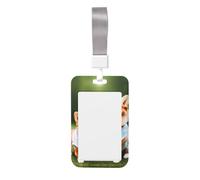 Porter des vêtements Corgi Chiens Imprimés Porte-badge avec mousqueton détachable Lanière Carte pour travailleurs infirmières