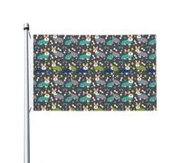 Porter des vêtements de chien Corgi imprimé intérieur extérieur vacances décorations maison printemps été automne hiver drapeau double face