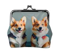 Porter des vêtements mignons chiens corgi imprimé léger porte-monnaie exquis étanche petite pochette pour pièces de monnaie cartes