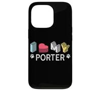 Porter Nom de Chien personnalisé Porter Pet Lover Coque pour iPhone 13 Pro
