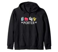 Porter Nom de Chien personnalisé Porter Pet Lover Sweat à Capuche