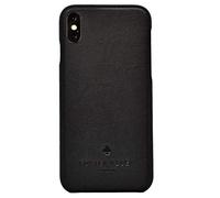 Porter Riley - Étui en Cuir pour iPhone X/iPhone XS. Étui arrière Slimline en Cuir véritable de qualité supérieure (Noir)