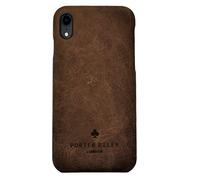Porter Riley - Étui en Cuir pour iPhone XR. Étui arrière Slimline en Cuir véritable de qualité supérieure (Marron Chocolat)