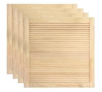 Portes à persiennes 4 pièces bois de pin massif 39,5x39,4 cm 02_0003914