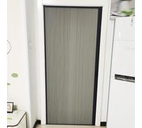 Portes accordéon personnalisées pour chambre à coucher - Porte intérieure en accordéon gris - Séparateur de pièce pliable rétractable avec poignée et tissu cellulaire (60 x 170 cm)