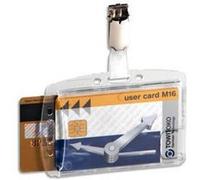 Portes-badge avec clip pour 2 cartes de sécurité G