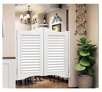 Portes battantes à fermeture automatique pour salon, café, 50,8 à 121,9 cm de largeur, charnières durables à double action, portes de séparation blanches pour entrée de pub et porche (taille : 86,4 x