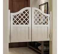 Portes battantes de café en Bois Massif de qualité supérieure, Portes de Salon à Fermeture Automatique à 180° avec charnières, idéales pour Bar, Cuisine, Porche et escaliers, cloison d'entré