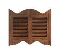 Portes battantes de café en bois massif - Portes de salon ouvertes bidirectionnelles pour cuisine, couloir et bar - Demi-porte à fermeture automatique (116,8 cm)