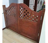 Portes battantes de café rustiques en bois massif avec charnières - Personnalisable - Portails d'entrée de salon, de jardin, bar et séparation de cuisine 75 x 75 cm (l x H)