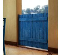 Portes battantes de ferme avec rebond automatique, double porte battante de style rustique pour cave à vin, comptoir et entrée résidentielle