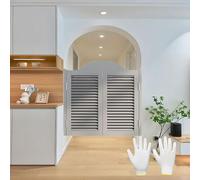 Portes battantes de salon, Porte Saloon En Bois avec charnières, porte de café battante, Cowboy Porte De Séparation Style Western Porte pour bar et Chambre 76, 81, 91 cm W(Gray,104 cm X 100cm)
