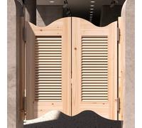 Portes Battantes de Saloon/Café, W 70-150 cm Porte Intérieure Partition en Bois Massif avec Charnières, Fermeture Automatique, Porte Battante Double pour Bar Comptoir d'entrée(B,W 29.5xH 35.4 IN)