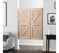 Portes battantes demi-taille en bois pour style grange occidentale, idéales pour un entrepôt, une cave, un café