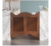 Portes battantes d'intérieur rétro - Fonction de fermeture automatique à persiennes ouvertes bidirectionnelles style saloon style rustique pour restaurants et bars et solution d'entrée élégante