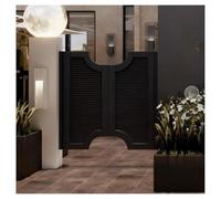 Portes battantes en bois massif，Battante Double Porte Saloon En Bois Avec Charnières，mi-hauteur Porte De Café À Persiennes Avec Cloison，Western Cowboy Portes(A,W85xH120cm(33.46x47.24in))