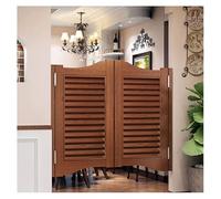Portes Battantes en Bois Massif，Porte De Saloon，Porte Battante Double，Portes de Cloison à Fermeture Automatique en Bois Massif，Style Western Porte Cowboy Séparation(B,W95xH90cm(37.40x35.43in))