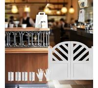 Portes Battantes en Bois, Porte Saloon Couloirs Intérieurs, Porte de Séparation, Porte de Bar Saloon Style Western Porte Cowboy pour Escalier Salle De Bain Cuisine Chambre Balcon(White,74 cm X 100cm)