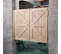 Portes battantes en bois pour cuisine, salle de bain, couloir et bar - Style occidental pour café, entrée, porche et comptoir pour une utilisation en intérieur