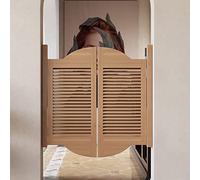 Portes battantes pliantes rétro en bois massif avec fermeture automatique, cloison élégante pour la maison et le bureau, charnières en acier inoxydable durable, demi-taille.