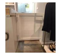 Portes battantes, porte simple de café, porte battante en bois massif, porte demi-taille, porte de maison, cuisine, magasin, pub, porche, porte d'entrée (90 x 90 cm)