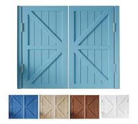 Portes Battantes pour CaféS Portes Saloon En Bois Ouverture Et Fermeture à 180°CharnièRes En Acier Inoxydable Largeur 70-150 Cm AdaptéEs aux Porches Bars EntréEs Et Ca Light blue 100x90cm/39.4x35.4in