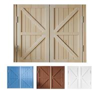 Portes Battantes Rétro Café Double Porte Battante Balançoire Demi-Porte pour Comptoir de Couloir Bars 80/90/100/110cm(Bois naturel,W86*H90cm)