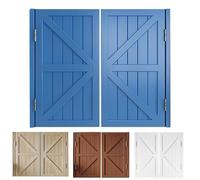 Portes Battantes Rétro Café Double Porte Battante Balançoire Demi-Porte pour Comptoir de Couloir Bars 80/90/100/110cm(Bleu,W134*H90cm)