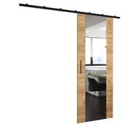 Portes coulissantes avec rail - ABIKSMEBLE Zonda II - système de porte coulissante intérieur suspendu, 204 x 70 cm, chêne craft