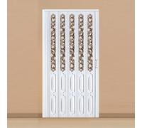 Portes coulissantes en PVC avec poignées et verre acrylique - Solution peu encombrante pour cuisine, salle de bain et placard