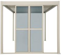 Portes coulissantes EVORA Argile Pour Côté 3 m - 2,7 x 2,3 Aluminium traité époxy Hespéride