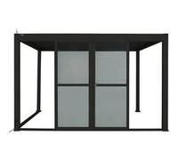 Portes Coulissantes Pour Pergola Evora Long 4 M Polycarbonate Graphite - Hespéride Multicolore