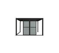 Hespéride - Portes coulissantes pour pergola Evora Gris Graphite