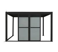 Hespéride - Portes coulissantes pour pergola Evora Gris Graphite
