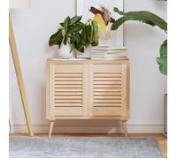 vidaXL Portes d'armoire à persiennes 2 pièces 39,5×29,5 cm pin massif pour meuble/garde-robe
