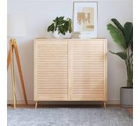 Portes d armoire à persiennes 2 pcs 99,3x59,4 cm pin massif Naturel G