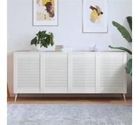 vidaXL Portes à persiennes 4 pcs Bois de pin massif Blanc 69x49,4 cm