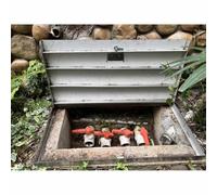 Portes D'accès En Acier, Couvercles De Trappes Cave Avec Serrure Et Poignée Pour Extérieur, Regard D'égout, Vide Sanitaire(60x70x5 cm)