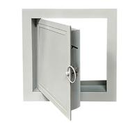 Portes d'accès encastrées en aluminium, porte d'inspection à peindre, trappe de loft à panneau métallique pour murs et plafonds, couvercle de boîte à fusibles, coupe-feu(12x20in/30x51cm)