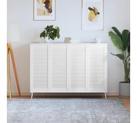 Portes d'Armoire à Persiennes Panneaux Placard 2 pcs Bois de Pin Massif vidaXL
