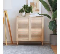 vidaXL Portes à persiennes 2 pcs Bois de pin massif 39,5x49,4 cm