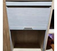 Portes d'armoire enroulables en ABS - Volet moderne pour rangement de cuisine - Ouverture facile - Comprend Ra et poignée - Convient aux espaces de 22x28in / 56 x 71 cm.