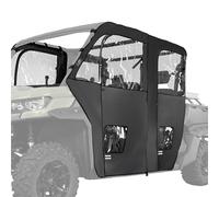Portes De Cabine Souples pour UTV pour Can Am Defender Max HD 7 8 9 10 XMR XT Cab 2017 2018 2019 2020 2021 2022 2023 2024, Pare-Brise Intégral Résistant À l'eau