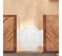 Portes De Café Battante Double, Porte Saloon En Bois Avec Charnières Porte De Bar Porte Saloon De Séparation Pour Escalier Salle De Bain Cuisine Chambre Balcon(Blanc,W90 x H90cm)