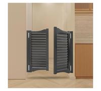 Portes de café élégantes en bois massif avec mécanisme de fermeture automatique - Portes battantes durables for espaces intérieurs(Gray,70x100cm)