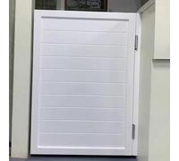 Portes de café intérieures en bois de pin, design demi-balançoire pour porte de cuisine ou séparation de restaurant, porte à panneaux à simple vantail