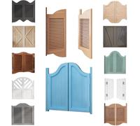 Portes De Café, Porte Battante En Bois, Portillon De Jardin Avec Fermeture Automatique, Porte Partition 2 Battant W61-160cm H90/100cm Portes Saloon Personnalisable