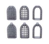 Portes de donjon rétro, impression 3D sur table RPG paysage et terrain de jeu de guerre pour figurines de 28 mm